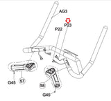 Matrix Fitness CB206 CB206F CB207 EP719 EP721C EP719E TM750C CB206C CB206E Upright Bike Quickly Key Wire 26AWG 1000434371-hydrafitnessparts