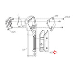 Matrix Fitness CB96 RB317 EP631 CB207 CS35 CS34 CS36 EP631C EP631E TM750C TM750F CS35G CB207 Elliptical Left Hand Pulse Sensor Grip Set 1000433352-hydrafitnessparts