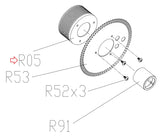 Matrix Fitness CS29 CS30 CS30N CS35 CS34 CS35G CS40G Stepper Step Poly-V Pulley 1000400172-hydrafitnessparts
