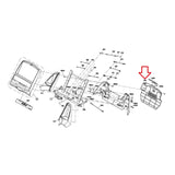 Matrix Fitness CTM708 CTM522 TM706 CTM523 CTM707 CTM725/L/M Treadmill Console Back Cover 1000229245-hydrafitnessparts