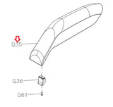 Matrix Fitness Elliptical Arm Rest Foam 1000206952-hydrafitnessparts