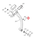 Matrix Fitness Elliptical Round Head Hex Socket Screw M10 - 1.5P x 25L 004555-AB-hydrafitnessparts