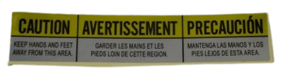 Matrix Fitness Elliptical Sticker Warning 059542-AX-hydrafitnessparts