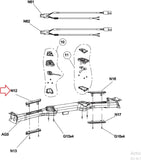 Matrix Fitness Endurance Series Treadmill Left Grip Sensor Cover 1000434033-hydrafitnessparts