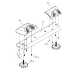Matrix Fitness FC24 FC29 FC28 Stationary Bike Adjustable Foot Pad 1000412449-hydrafitnessparts