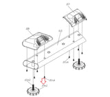 Matrix Fitness FC24 FC29 FC28 Stationary Bike Adjustable Leveler Cover 1000407503-hydrafitnessparts