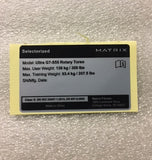 Matrix Fitness G7GM121B G7GM121E G7GM121 GM121F GM121H Strength System English Frame Label 1000411445-hydrafitnessparts