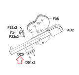 Matrix Fitness G7GM222 G7GM122B Strength System Swing Arm Up Boot 1000409662-hydrafitnessparts