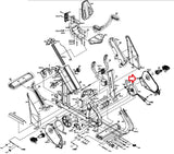 Matrix Fitness H7xe-05 Stationary Bike Left Frame Cover Extrawork 1000302050-hydrafitnessparts