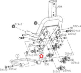 Matrix Fitness H7xe-05 Stationary Bike Right Frame Cover Extrawork 1000302049-hydrafitnessparts