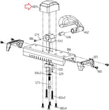 Matrix Fitness Stationary Bike Adjustable Handle Black Decorate Cover 1000407151-hydrafitnessparts