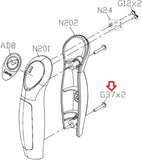 Matrix Fitness Stationary Bike Button Head Screw M4 - 0.7P x 20L 1000314455-hydrafitnessparts