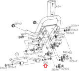 Matrix Fitness Stationary Bike Handlebar Adjustable Spacer Stainless 1000306032-hydrafitnessparts