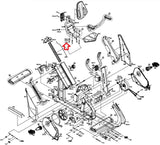 Matrix Fitness Stationary Bike Head Socket Screw M8 - 1.25P x 50L-30L 1000314452-hydrafitnessparts