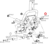 Matrix Fitness Stationary Bike Hex Head Socket Screw M10 - 1.5P x 30L 1000314451-hydrafitnessparts