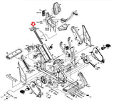 Matrix Fitness Stationary Bike Left Rear Frame End Cap 1000302052-hydrafitnessparts