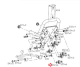 Matrix Fitness Stationary Bike POM Adjustment Roller 1000301961-hydrafitnessparts