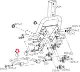 Matrix Fitness Stationary Bike Seat Side Frame Set 1000230323-hydrafitnessparts