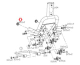 Matrix Fitness Stationary Bike Tube Endcap 1000213447-hydrafitnessparts