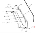 Matrix Fitness Stepper Step Dark Gray Right Fairing 1000211388-hydrafitnessparts