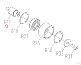 Matrix Fitness Stepper Step Idler Axle 1000217581-hydrafitnessparts