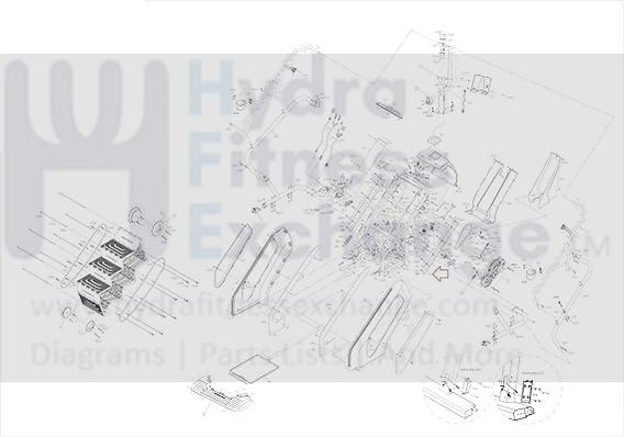 Matrix Fitness Stepper Step Transmission Bottom Guide Rail 1000203799 ...