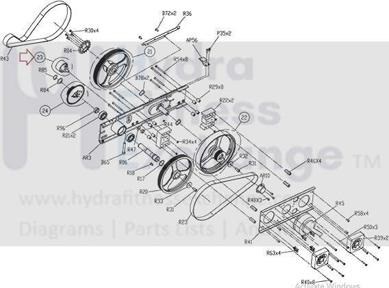 Matrix Fitness Stepper Step Transmission Idler Set 1000217719 ...
