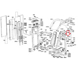 Matrix Fitness Strength System Connect Plate Iced Sliver 1000454152-hydrafitnessparts