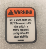 Matrix Fitness Strength System English Warning Label Anti Falling Down 1000359953-hydrafitnessparts