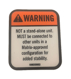 Matrix Fitness Strength System English Warning Label Anti Falling Down 1000359953-hydrafitnessparts