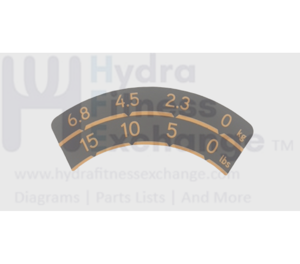 Matrix Fitness Strength System Incremental Weight Plate Spec Label 100 ...