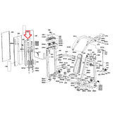 Matrix Fitness Strength System Inner Board Rail 1000376867-hydrafitnessparts