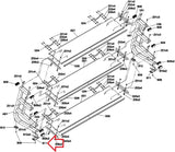 Matrix Fitness Strength System Plastic Foot Pad 1000303546-hydrafitnessparts