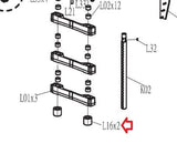 Matrix Fitness Strength System Weight Plate Rubber Axle Sleeve 1000092641-hydrafitnessparts