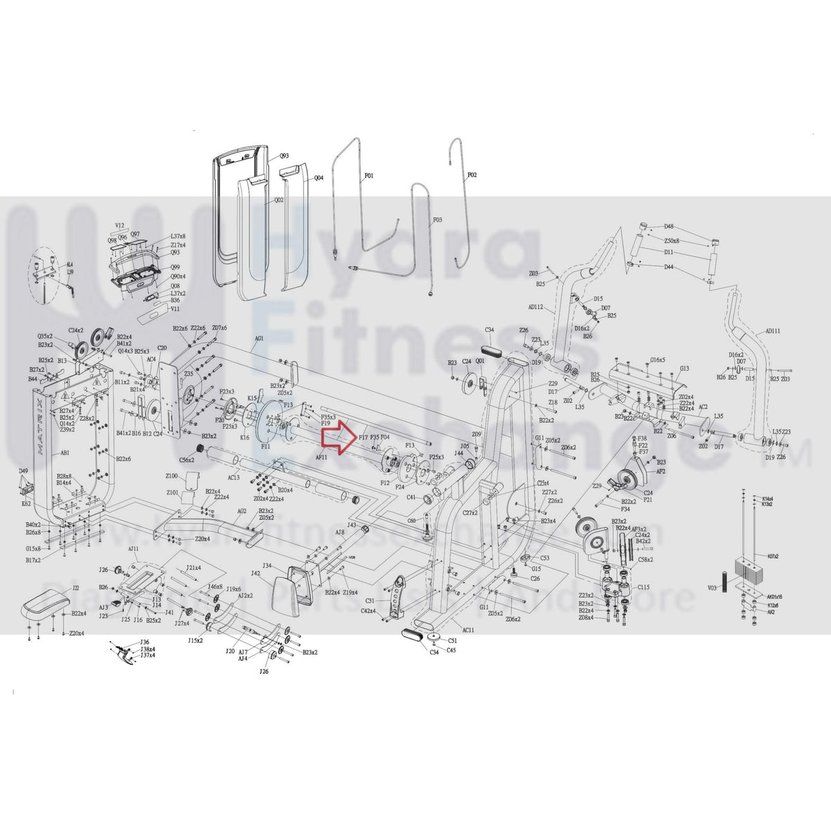 Matrix Fitness Strength System White Zinc Axle Cam 21 x 84 1000398251 ...
