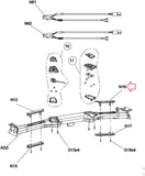 Matrix Fitness TM747 Treadmill Right Grip Upper Sensor Cover 1000434035-hydrafitnessparts