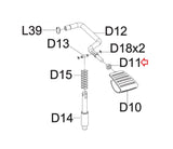 Matrix Fitness Treadmill Chrome Hex Nut M8 x 1.25P 020379-00-hydrafitnessparts
