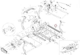 Matrix Fitness Treadmill Right Side Rail Set 1000366311-hydrafitnessparts