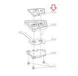 Matrix Fitness Treadmill Right Upper Quick Key 1000433333-hydrafitnessparts