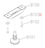 Matrix Fitness Treadmill Split Washer 8.2 x 15.4 x 2.0T 005005-AC-hydrafitnessparts