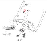 Matrix Fitness Upright Bike Heart Rate Pulse Grip Wire 22AWG 1000439522-hydrafitnessparts