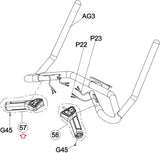 Matrix Fitness Upright Bike Left Quickly Key Hand Pulse Set 1000437106-hydrafitnessparts
