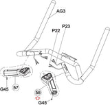 Matrix Fitness Upright Bike Right Quickly Key Hand Pulse Set 1000443649-hydrafitnessparts