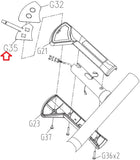 Matrix Retail C50 XR XIR XER C50-02 Stepper Step Right Quick Key 1000430836-hydrafitnessparts