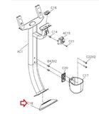 Matrix Retail CS31 CS36 CS38 Stepper Step Console Mast Plastic Sleeve 1000404456-hydrafitnessparts