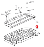Matrix Retail CS38 CS36 Stepper Step Foot Pedal Pad Frame 1000404484-hydrafitnessparts