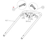 Matrix Retail CTM697 CTM699 CTM698 CS38 Stepper Step Left Quickly Key Hand Grip Set 1000430733-hydrafitnessparts