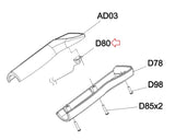 Matrix Retail RB207 RB208 RB213 RB212 Recumbent Bike Left Quick Key Connected Wire 24AWG 750mm 1000379350-hydrafitnessparts
