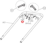 Matrix Retail Stepper Step Left Heart Rate Pulse Sensor Wire 1000409149-hydrafitnessparts