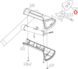 Matrix Retail Stepper Step Left Quick Key Overlay 1000430734-hydrafitnessparts